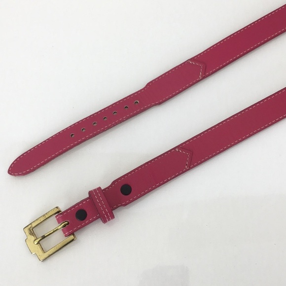 Justin Boots Women’s Pink Leather Statement Belt Size 32 Western Cowgirl Rodeo main image 3